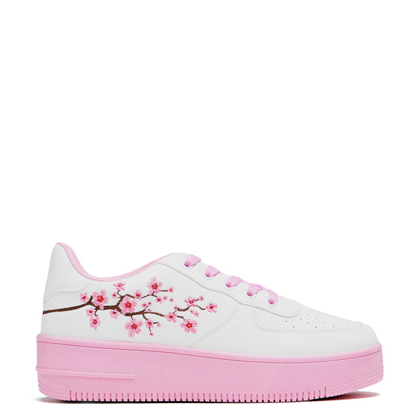 koi footwear Morning Sakura Platform Trainers - White