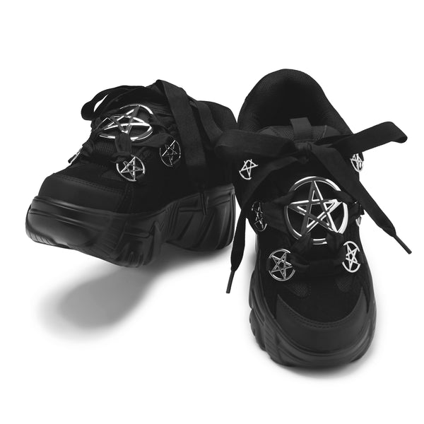 Koi Footwear Necromancer Chunky Platform Trainers - Black