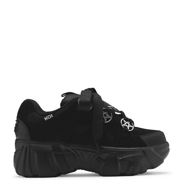 koi footwear Necromancer Chunky Platform Trainers - Black