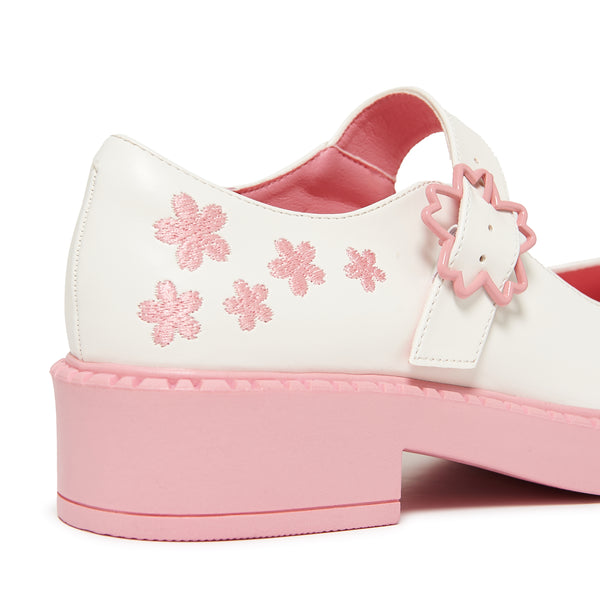 Koi Footwear Sakura Miku Cherry Blossom Mary Janes - White
