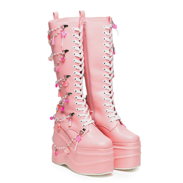 Koi Footwear The Dreamscape Charms Long Platform Boots
