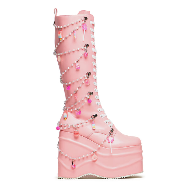 koi footwear The Dreamscape Charms Long Platform Boots