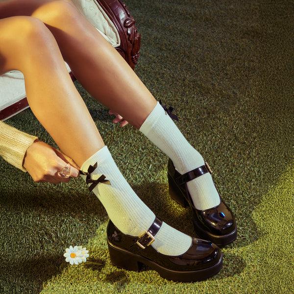 Koi Footwear TIRA Black Mary Jane Shoes 'Patent Edition'