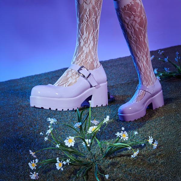 Koi Footwear Tira Mary Jane Shoes ' Lilac Nectar Patent Edition'