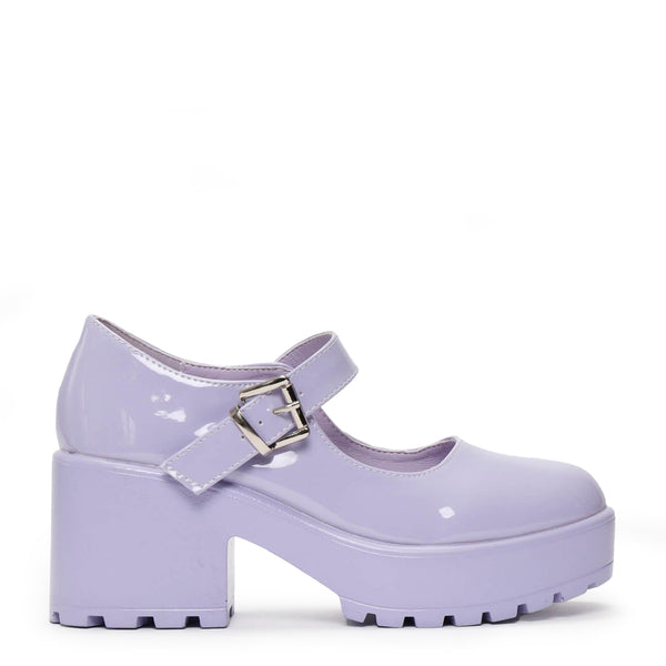 koi footwear Tira Mary Jane Shoes ' Lilac Nectar Patent Edition'