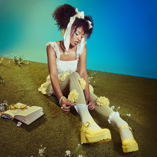 Koi Footwear Tira Mary Jane Shoes 'Sunshine Yellow Edition'
