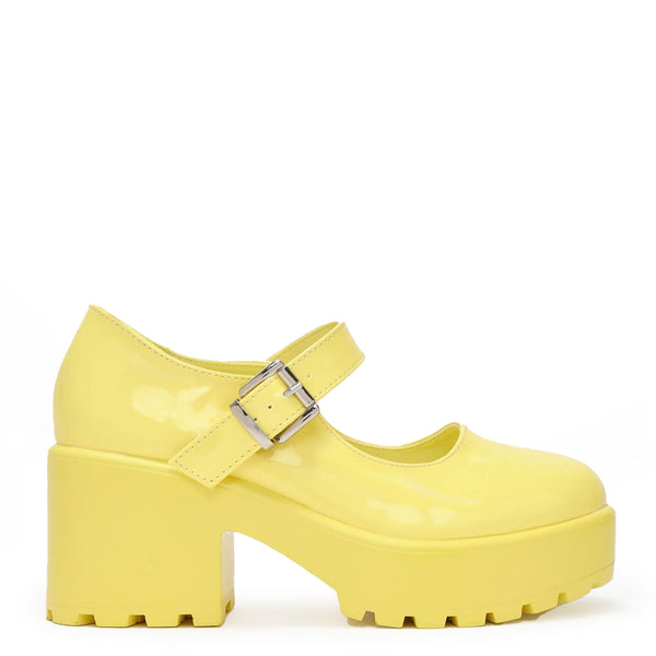 koi footwear Tira Mary Jane Shoes 'Sunshine Yellow Edition'
