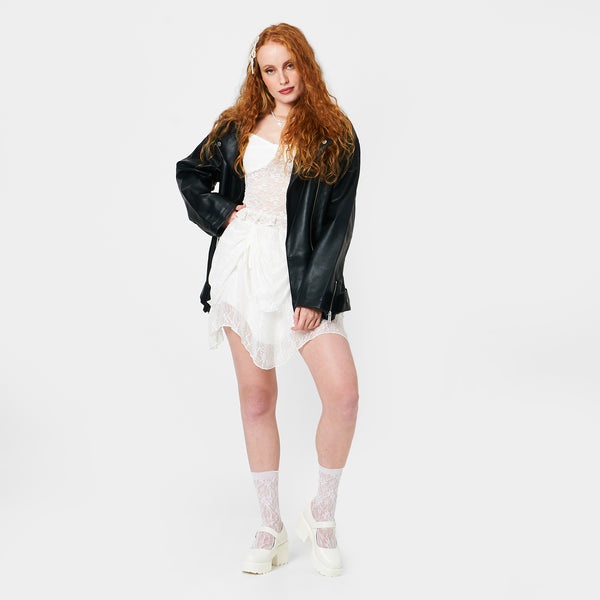 Koi Footwear Tira Mary Jane Shoes 'White Washout Edition'