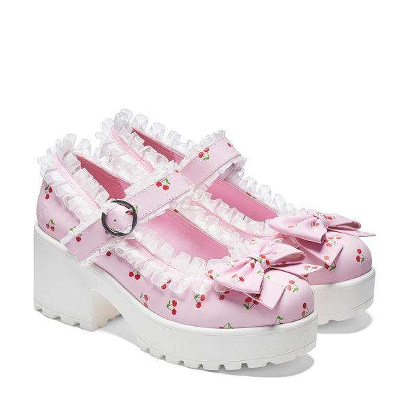 Koi Footwear Tira Mary Janes Shoes 'Pink Cherry Bakewell Edition'