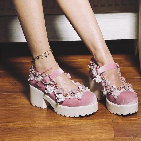 Koi Footwear Tira Pink Mary Janes ‘Fairy Powder Edition’
