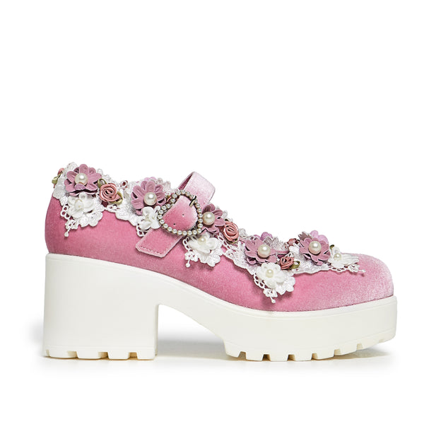koi footwear Tira Pink Mary Janes ‘Fairy Powder Edition’