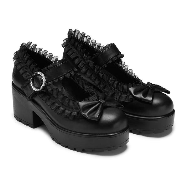 Koi Footwear Tira Ruffle Mary Janes ‘ Dark Delights Edition’