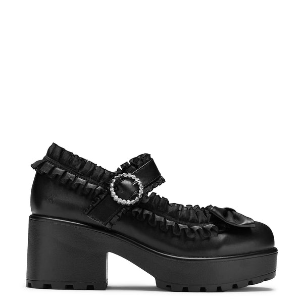 koi footwear Tira Ruffle Mary Janes ‘ Dark Delights Edition’