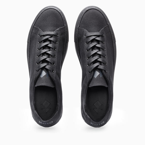 Koio Capri In Black Canvas