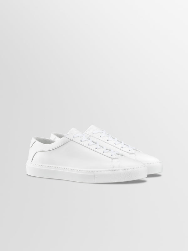Koio Capri In Triple White Wide Fit
