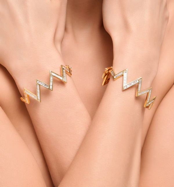 Kolours Jewelry Creo Zig Zag Bangle