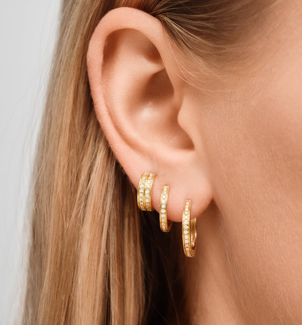 Kolours Jewelry Fortis Double Row Hoop Earring