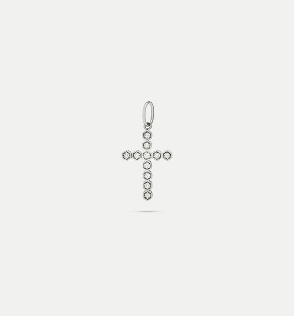 kolours jewelry Fortis Hexagon Cross