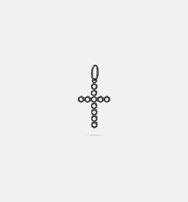 kolours jewelry Fortis Hexagon Cross