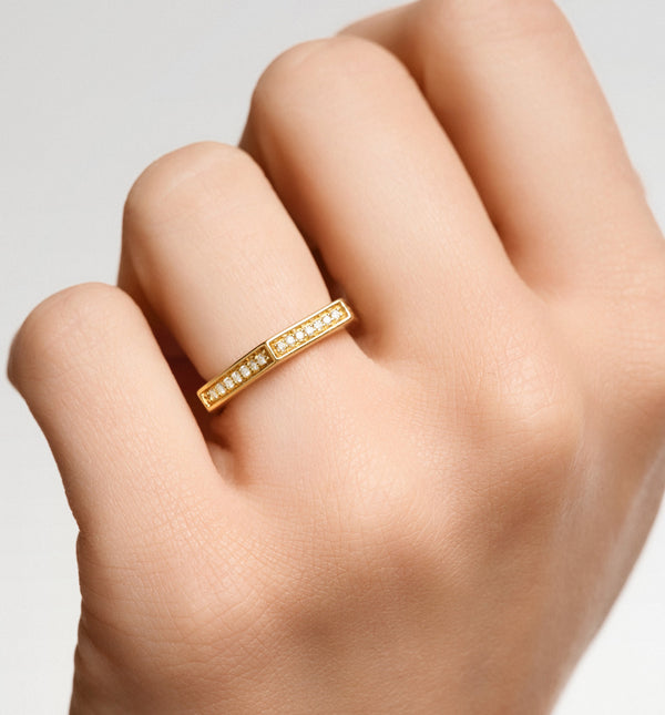 Kolours Jewelry Fortis Hexagon Ring