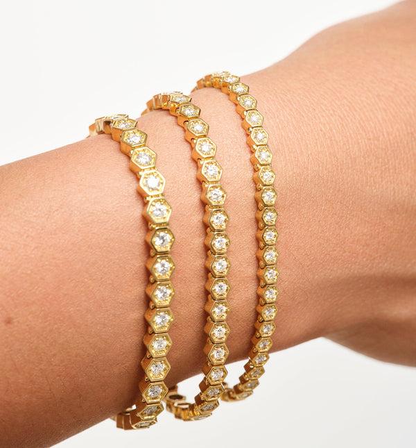 Kolours Jewelry Fortis Large Hexagon Bracelet