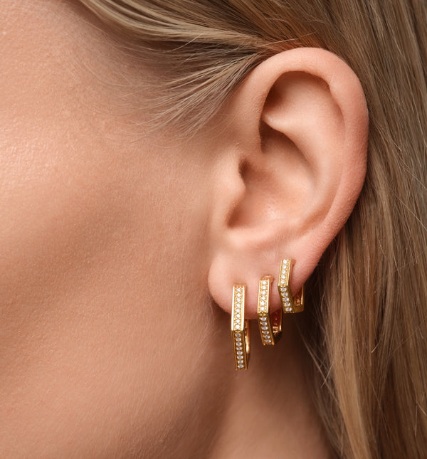 Kolours Jewelry Fortis Large Hexagon Hoop