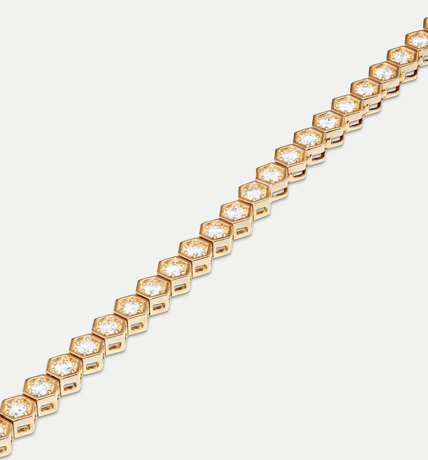 Kolours Jewelry Fortis Large Hexagon Necklace