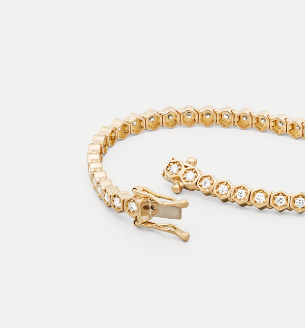 Kolours Jewelry Fortis Medium Hexagon Bracelet