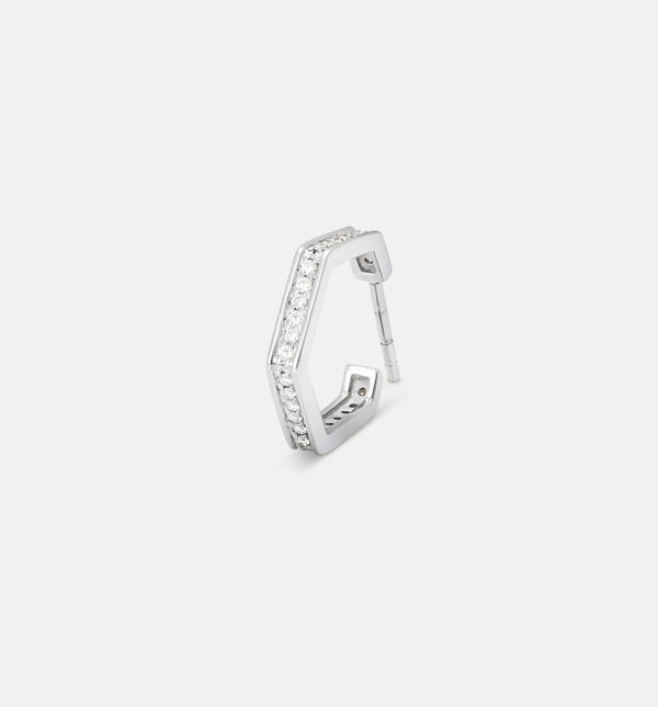 kolours jewelry Fortis Medium Hexagon Hoop