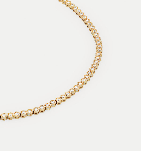 Kolours Jewelry Fortis Medium Hexagon Necklace