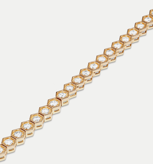 Kolours Jewelry Fortis Medium Hexagon Necklace