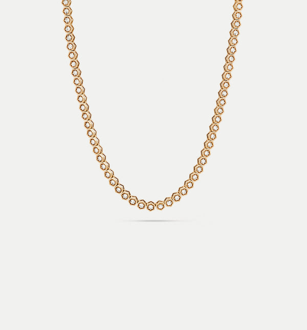 kolours jewelry Fortis Medium Hexagon Necklace