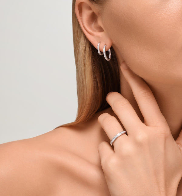 Kolours Jewelry Fortis Medium Hoop