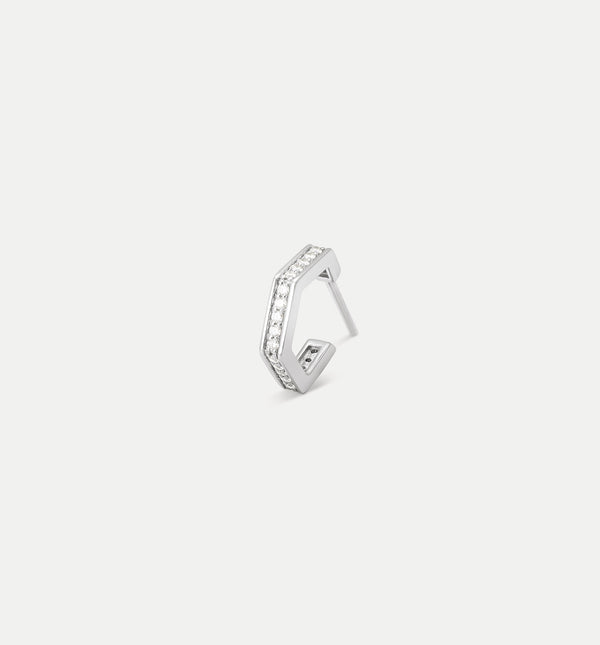 kolours jewelry Fortis Small Hexagon Hoop