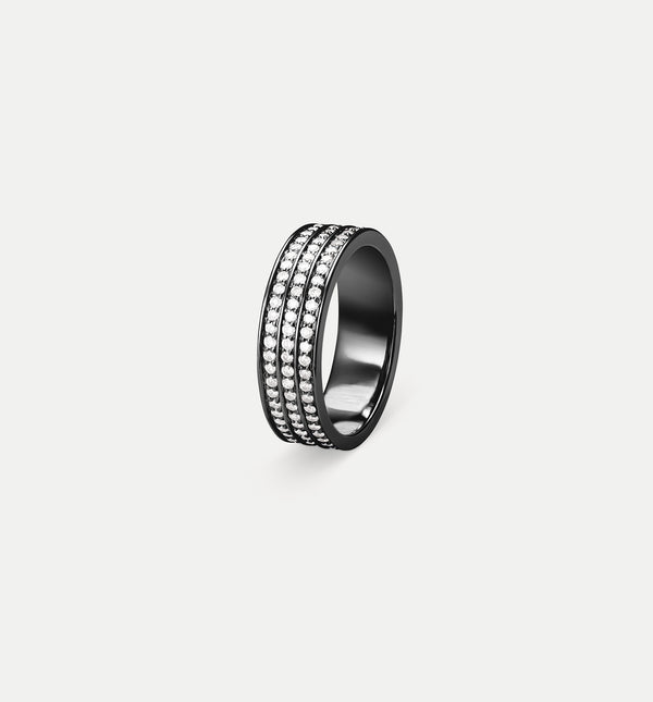 kolours jewelry Fortis Triple Eternity Ring