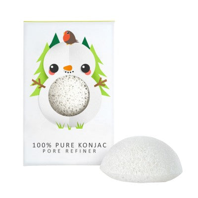 Konjac Sponge 100% Pure Konjac Mini Pore Refiner Snowman