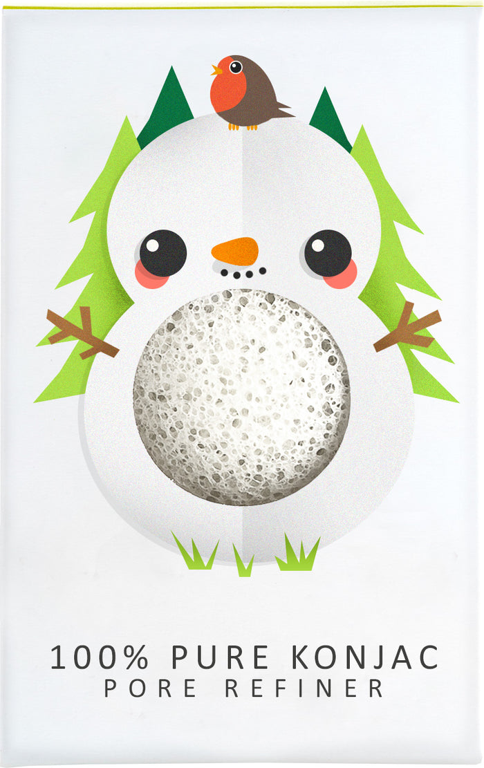 konjac sponge 100% Pure Konjac Mini Pore Refiner Snowman konjac sponge 100% Pure Konjac Mini Pore Refiner Snowman