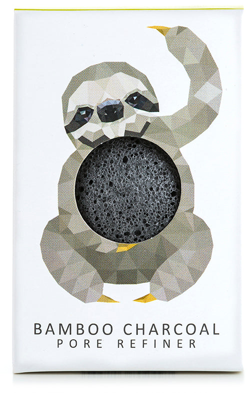 konjac sponge Konjac Mini Pore Refiner Rainforest Sloth With Bamboo Charcoal konjac sponge Konjac Mini Pore Refiner Rainforest Sloth With Bamboo Charcoal