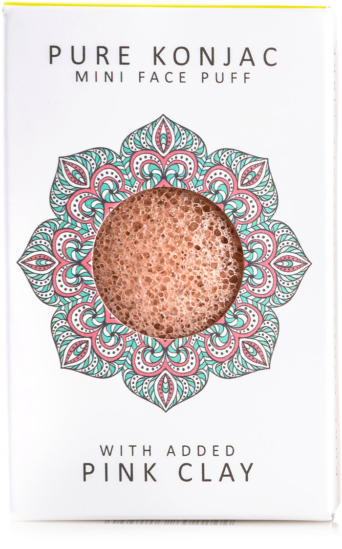 konjac sponge Konjac Mini Pore Refiner With French Pink Clay konjac sponge Konjac Mini Pore Refiner With French Pink Clay