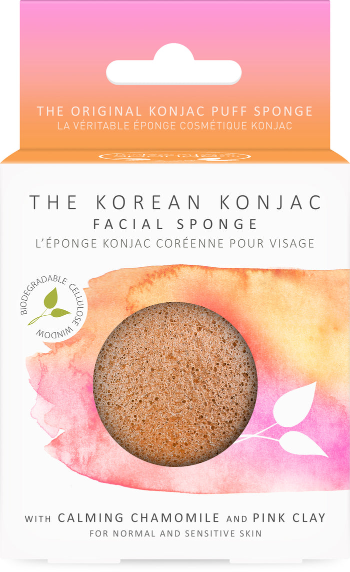 konjac sponge Konjac Premium Facial Puff Sponge With Chamomile