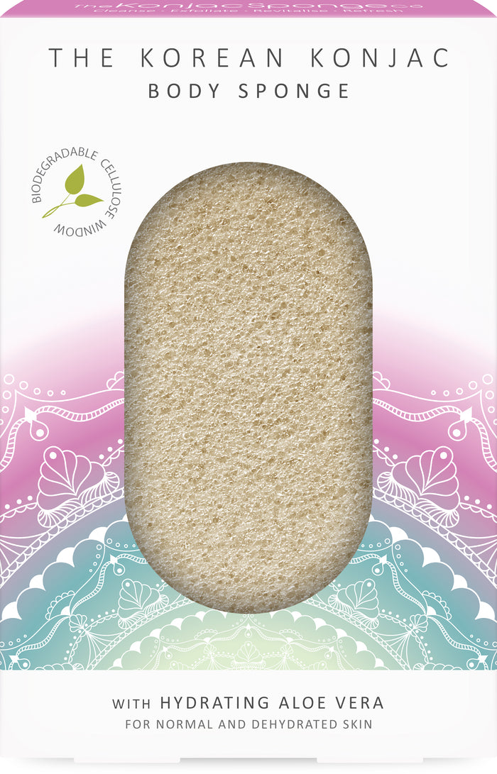 konjac sponge The Mandala Aloe Vera Body Sponge