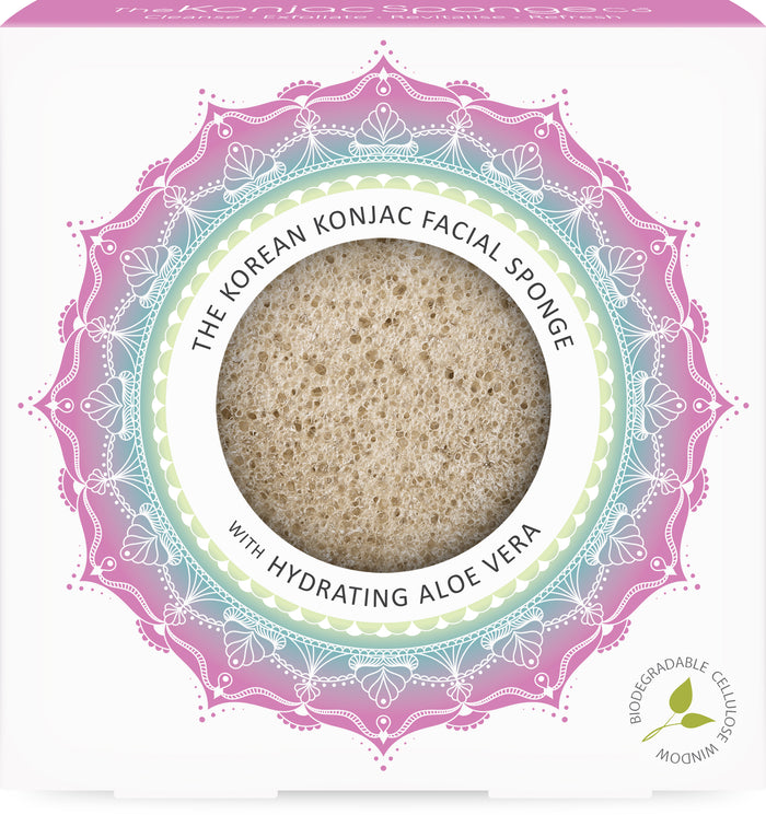 konjac sponge The Mandala Aloe Vera Face Sponge