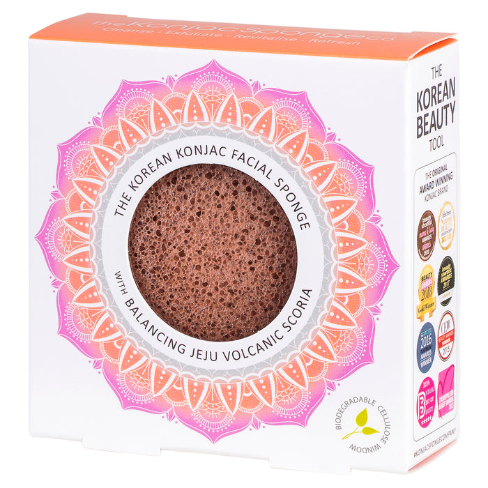 Konjac Sponge The Mandala Jeju Scoria Face Sponge