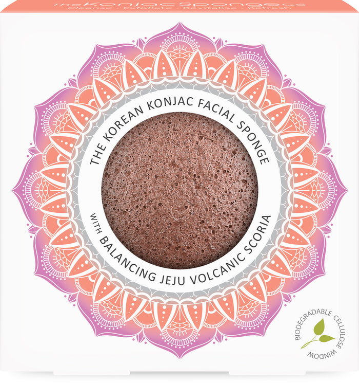 konjac sponge The Mandala Jeju Scoria Face Sponge