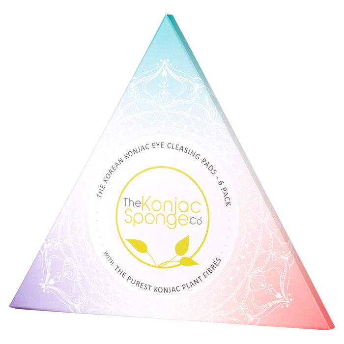 Konjac Sponge Pure Konjac Eye Cleansing Pads - Six Pack