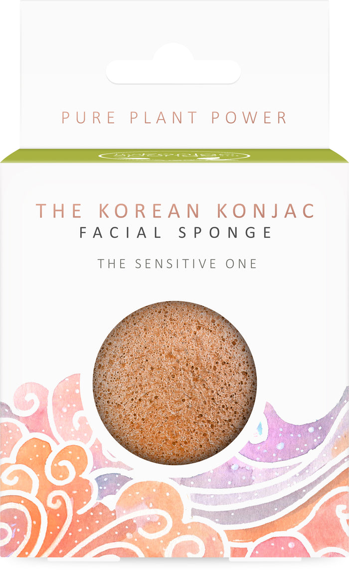 konjac sponge The Elements Air - Calming Chamomile & Pink Clay Konjac Facial Sponge