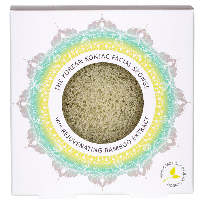 Konjac Sponge The Mandala Bamboo Extract Face Sponge