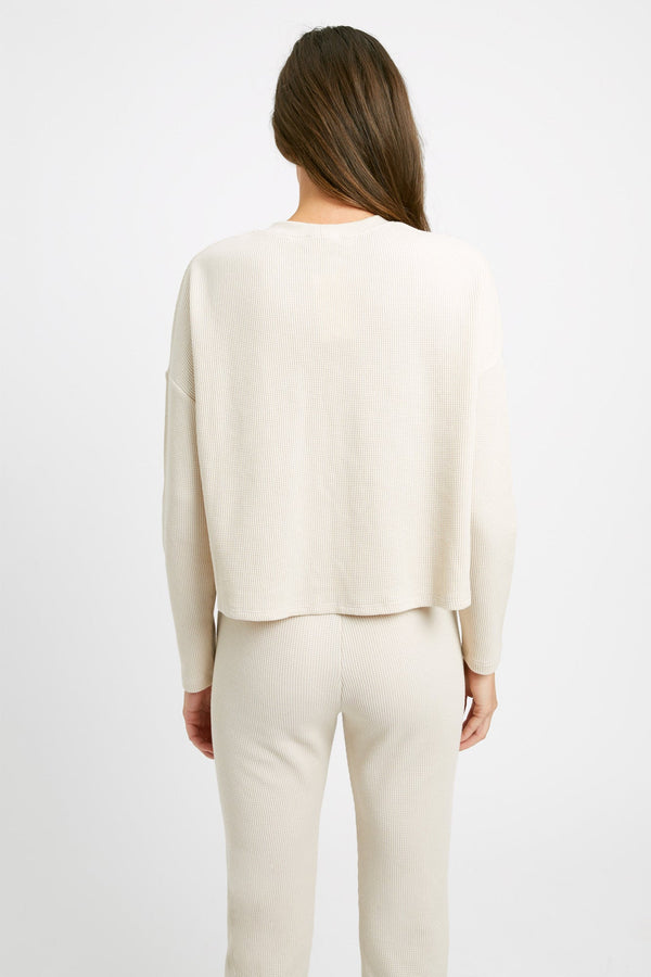 Kookai Abbey Boxy Top Beige