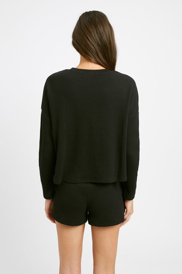 Kookai Abbey Boxy Top Black