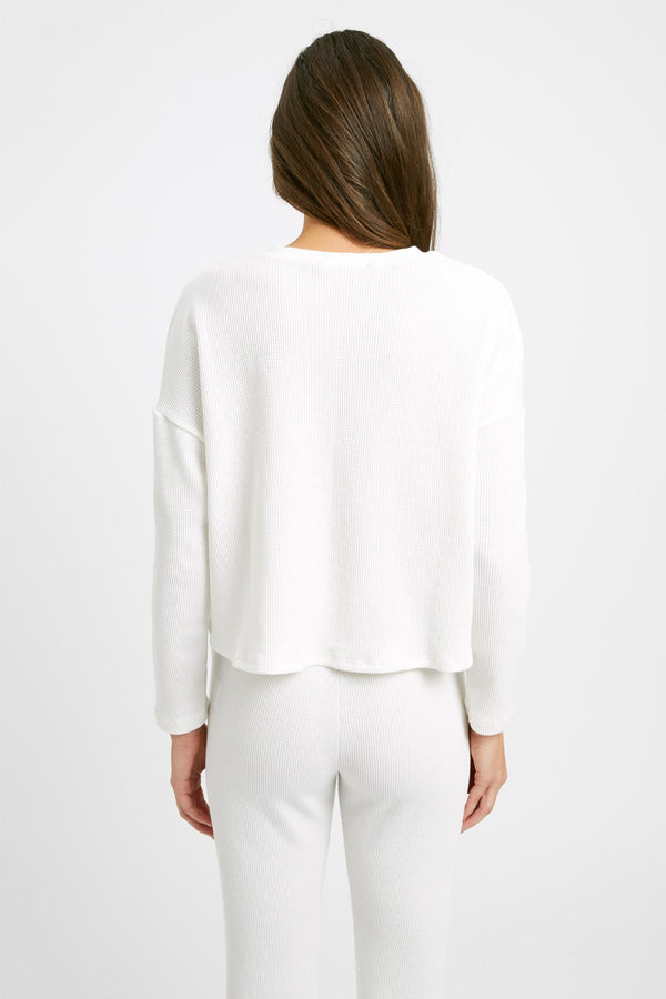 Kookai Abbey Boxy Top Natural White